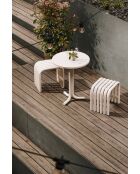 Mesita cuadrada Nokk beige - 73x59x59 cm
