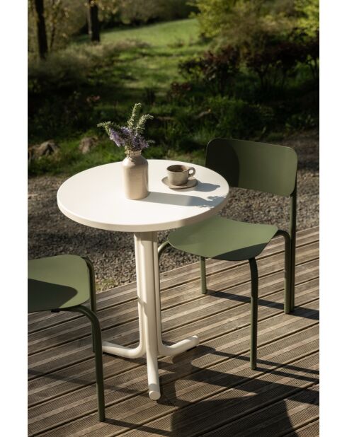 Mesita cuadrada Nokk beige - 73x59x59 cm
