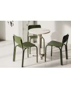 Mesita cuadrada Nokk beige - 73x59x59 cm