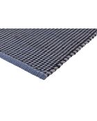 Dei Fußmatte aus Baumwolle schwarz/grau und blau - 70x50 cm
