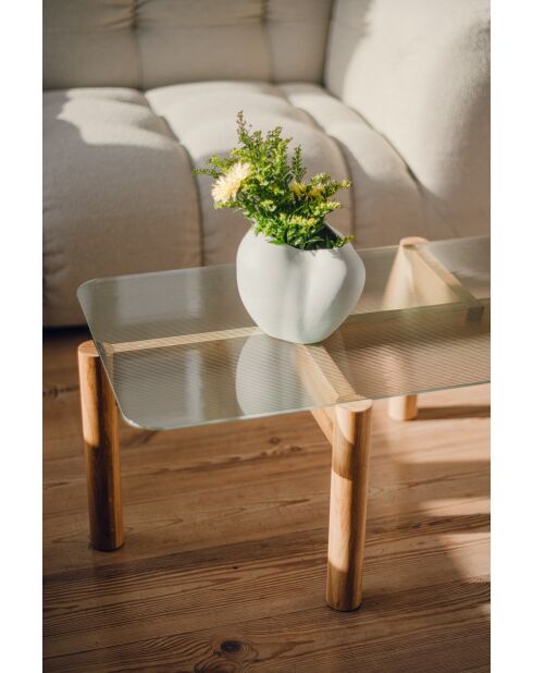 Kob eikenhouten salontafel - 40,5x105x55 cm