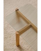 Kob eikenhouten salontafel - 40,5x105x55 cm