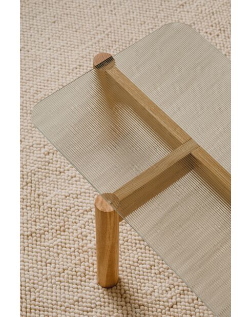 Kob eikenhouten salontafel - 40,5x105x55 cm