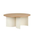 Gavo Couchtisch aus Eichenholz - 44x95x95 cm