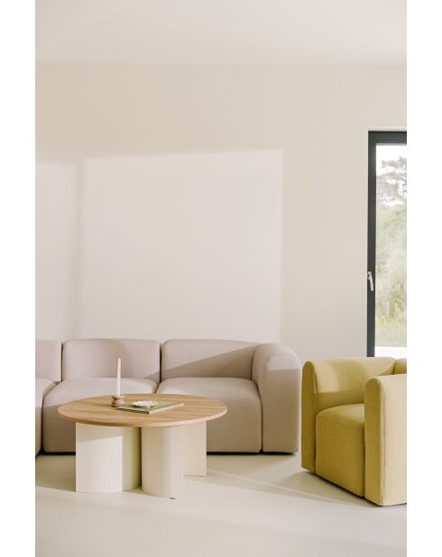 Gavo Couchtisch aus Eichenholz - 44x95x95 cm