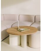 Gavo Couchtisch aus Eichenholz - 44x95x95 cm