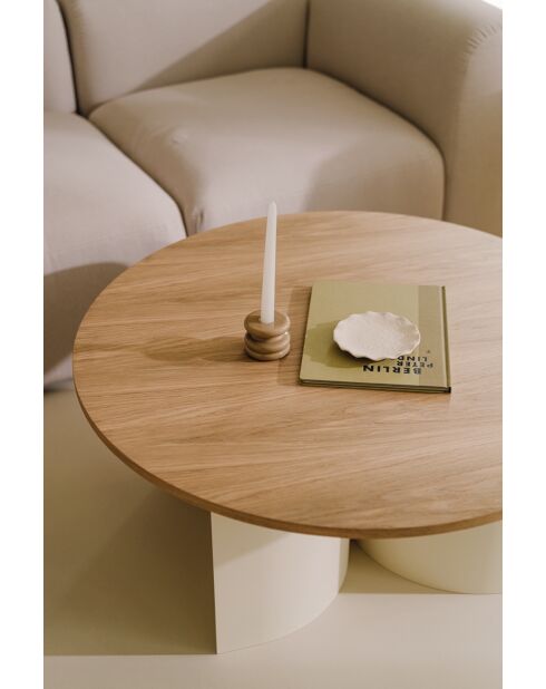 Gavo Couchtisch aus Eichenholz - 44x95x95 cm