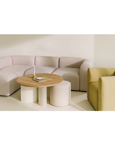 Gavo Couchtisch aus Eichenholz - 44x95x95 cm