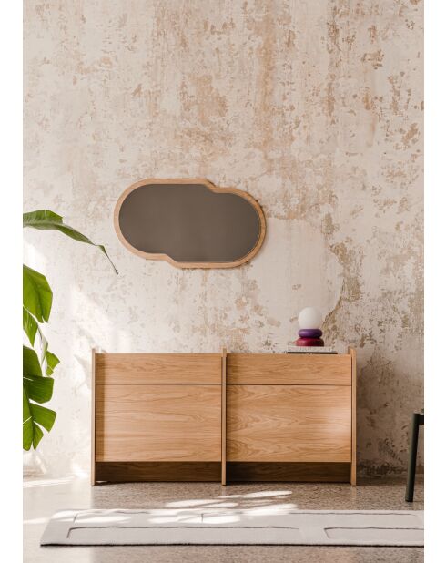 Buffet Hido chêne - 76x146x51 cm