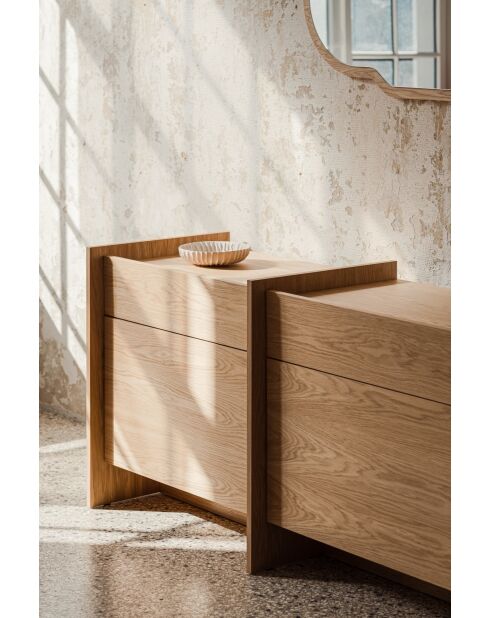 Buffet Hido chêne - 76x146x51 cm