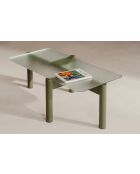 Kob Couchtisch waldgrün - 40,5x105x55 cm