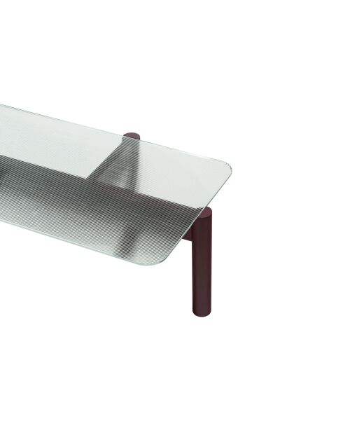 Kob Weinbeeren-Couchtisch - 40,5 x 105 x 55 cm