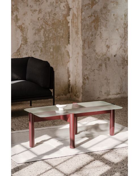 Kob Weinbeeren-Couchtisch - 40,5 x 105 x 55 cm