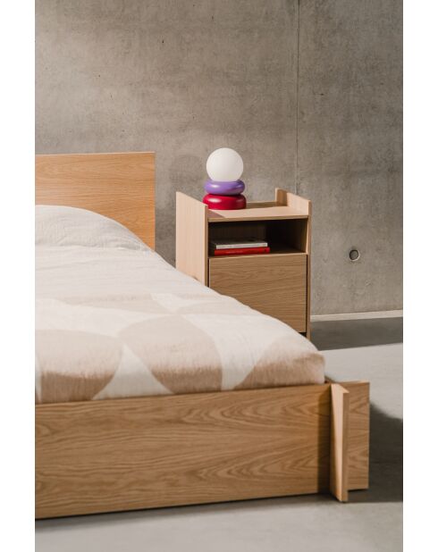 Comodino Toopt in rovere - 55x40x35 cm