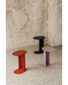 Table d'appoint en acier Nuno volcan noir - 58x34x48 cm