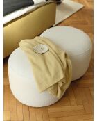 Puf Umbo Cloud beige con forma de lazo, 36,5 x 88 x 50 cm