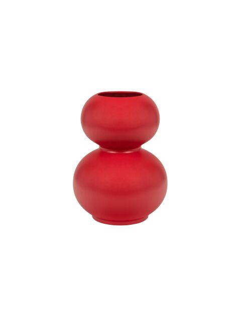 Tuga Mohnrote Keramikvase - 12x36 cm