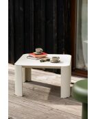 Table basse d'extérieur Fli carré beige - 38x65x65 cm