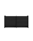 Buffet en mélamine Hido chêne noir - 76x146x51 cm