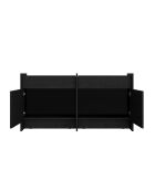 Buffet en mélamine Hido chêne noir - 76x146x51 cm