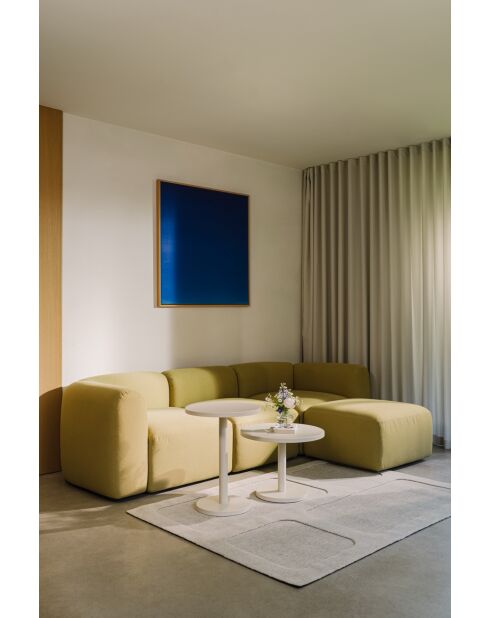 Tavolino Odo alto quadrato beige - 58x44x44 cm