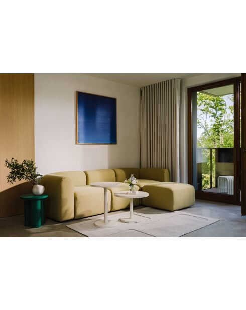 Tavolino Odo alto quadrato beige - 58x44x44 cm