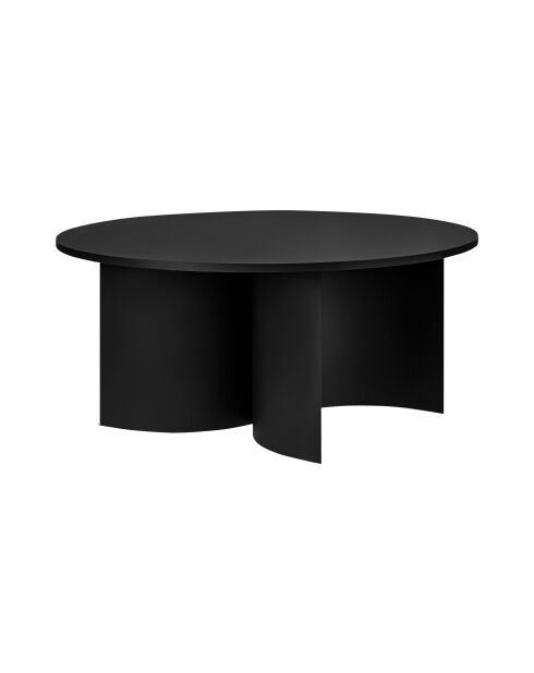 Tavolino da caffè Gavo nero vulcano - 44x95x95 cm