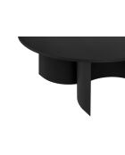 Tavolino da caffè Gavo nero vulcano - 44x95x95 cm