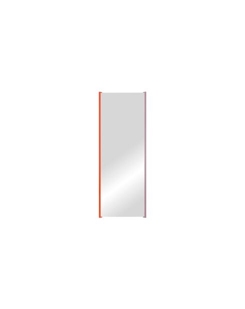 Miroir mural Lun écorce d'orange et violette pâle - 160x60x4 cm