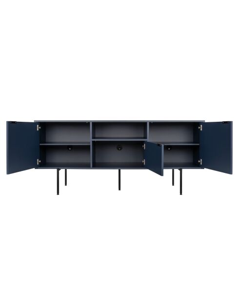 Buffet Bau bleu nuit - 79x180x50 cm