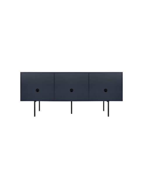 Buffet Bau bleu nuit - 79x180x50 cm