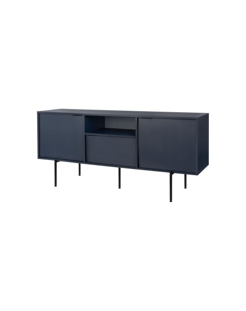 Buffet Bau bleu nuit - 79x180x50 cm
