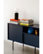 Buffet Bau bleu nuit - 79x180x50 cm