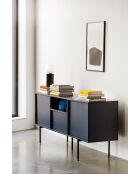 Buffet Bau bleu nuit - 79x180x50 cm