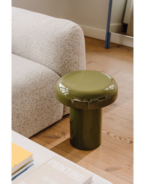 Table d'appoint Miko vert forêt - 46x40x40 cm