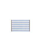 Toalla de mano Gobo de algodón azul celeste/rayas anchas - 80x50 cm