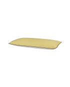 Funda de almohada Oba de algodón amarillo sol