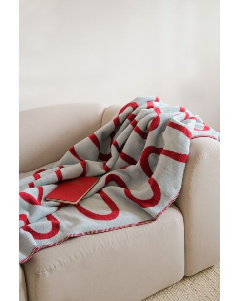 Baumwolldecke Swirl Cherry Juice - 200x150 cm