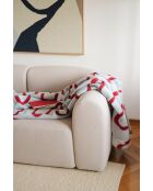Baumwolldecke Swirl Cherry Juice - 200x150 cm