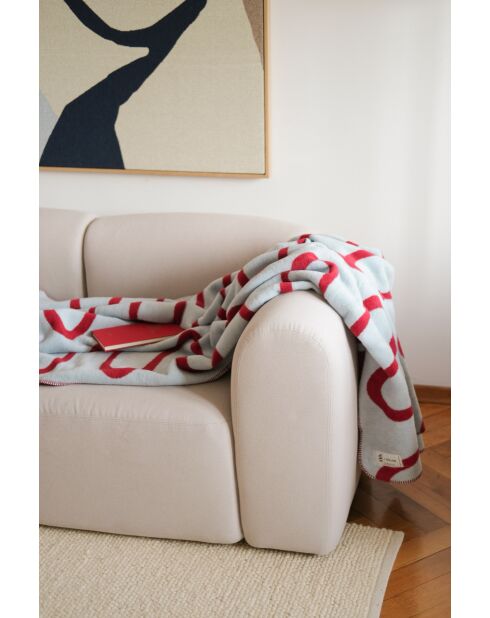 Baumwolldecke Swirl Cherry Juice - 200x150 cm