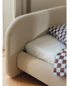 Drap-housse en coton Oba bleu
