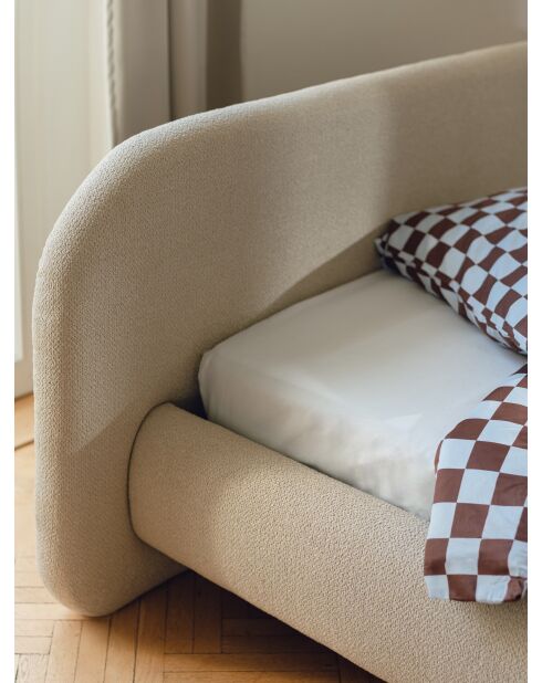Drap-housse en coton Oba bleu