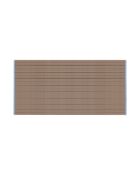 Gobo Baumwollbadetuch kakaobrau/schmale Streifen - 140x70 cm