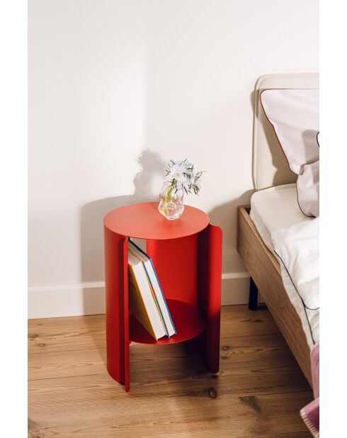 Tavolino Wa pomodoro rosso - 50x32x32 cm