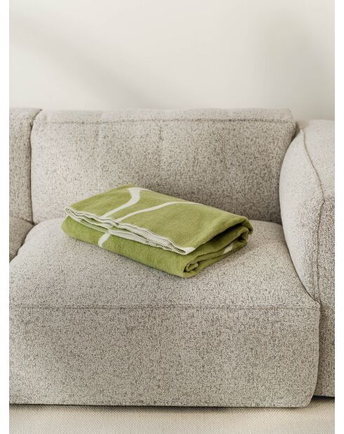 Matcha groene plaid van Felu katoen - 200x150 cm