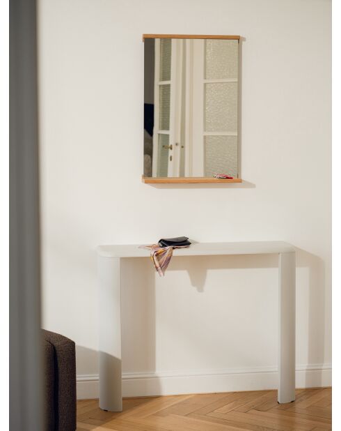 Table console Fli gris brumeux - 77,5x100x25 cm