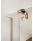 Table console Fli gris brumeux - 77,5x100x25 cm