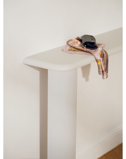 Table console Fli gris brumeux - 77,5x100x25 cm