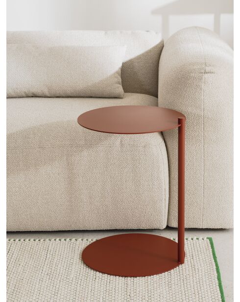 Tavolino Ande rosso ramato - 57x40x41 cm