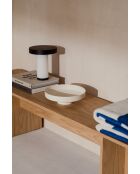 Cuenco cuadrado Vilu beige - 8x26x26 cm